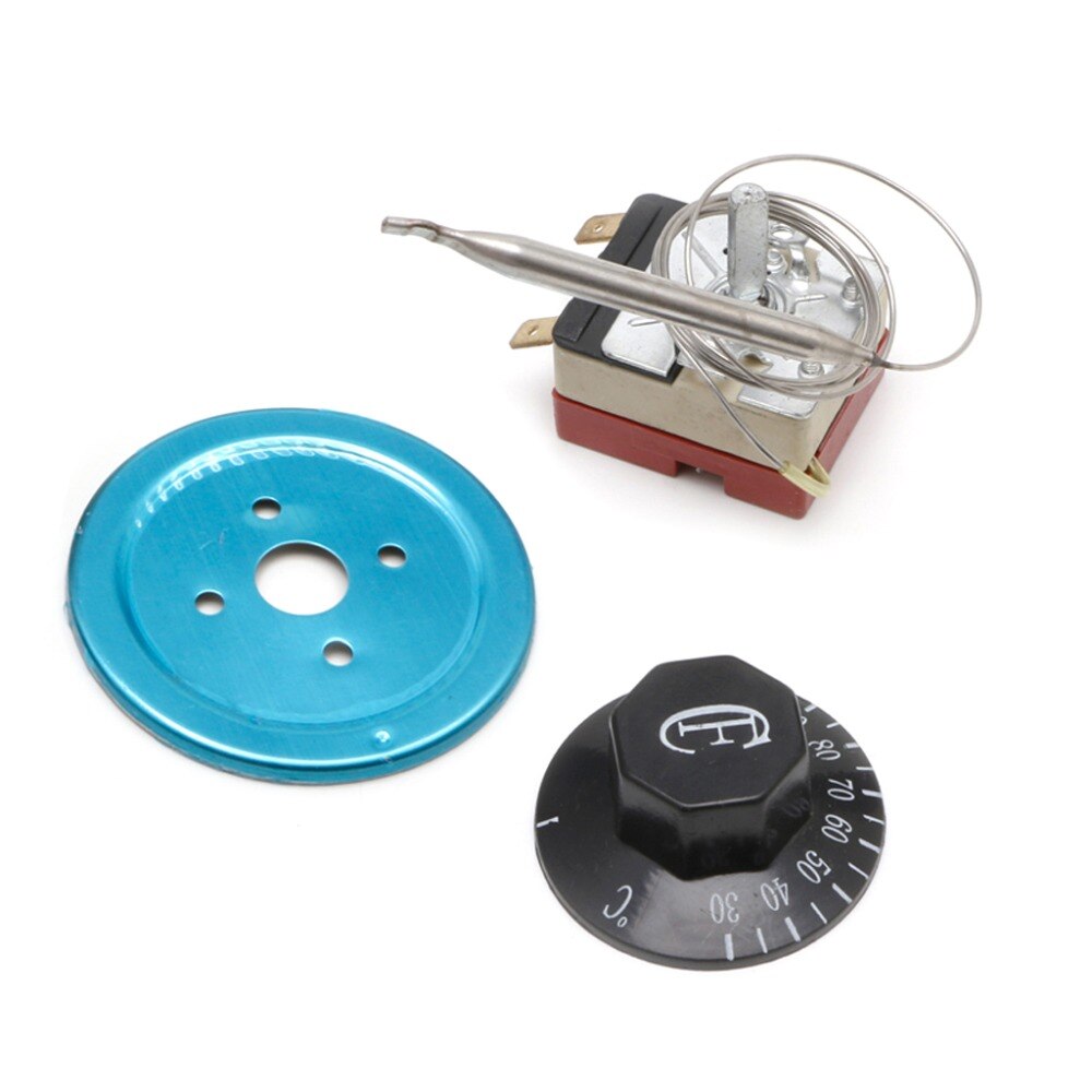 250V 16A Temperature Controller 30-110 Celsius Thermostat Knob Capillary Switch