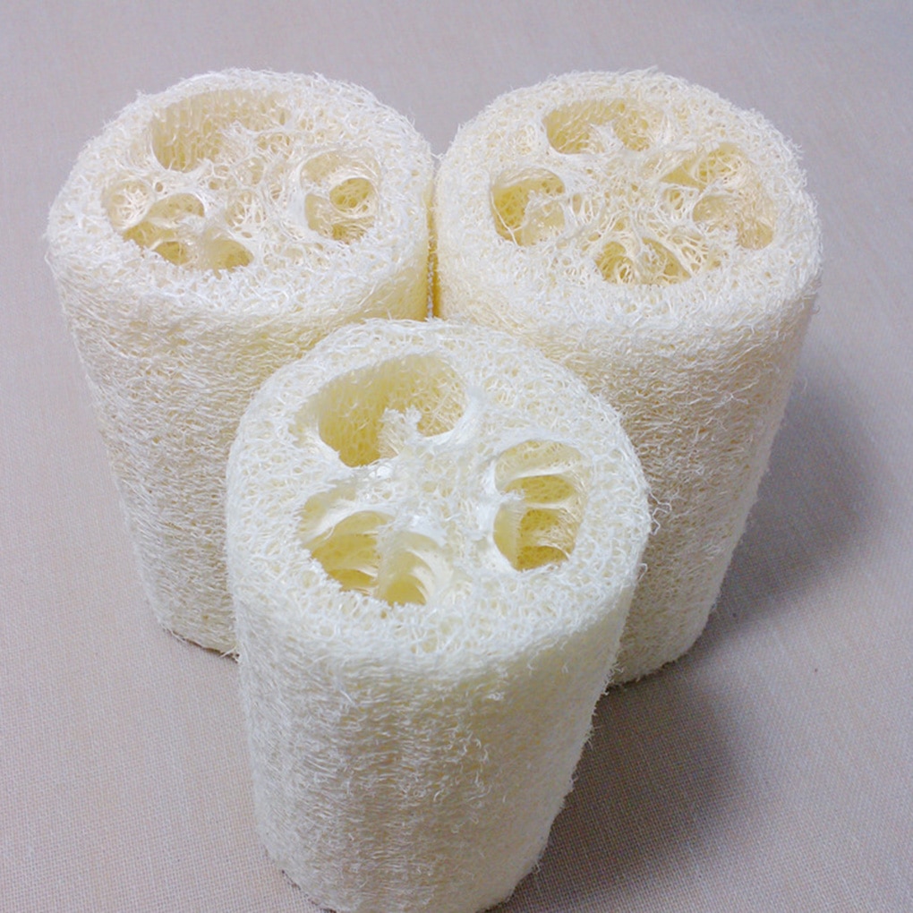 10cm Natural Loofah Bath Body Shower Sponge Scrubber Pad Household Merchandises Cutable Sponge Bathroom Accessories