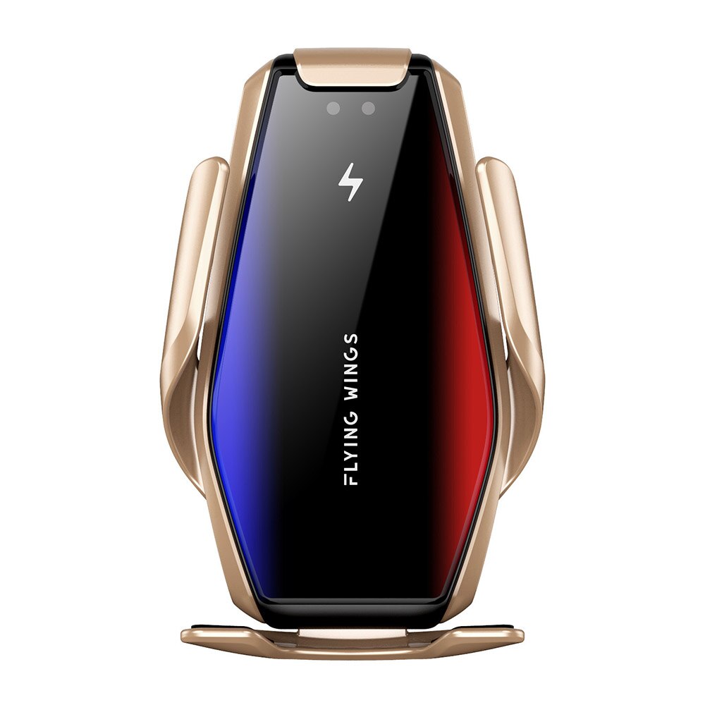 Car Phone Holder 15W Fast Wireless Charger For iPhone 11 Pro XS Max XR Samsung S10 S9 Automatic Clamping QI Wireless Car Charger: 15W Gold