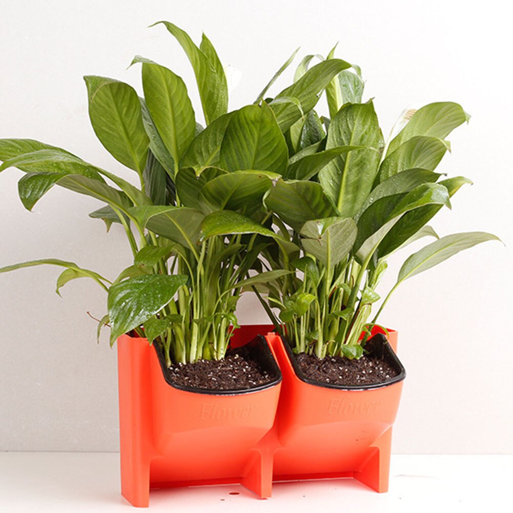 Automatic Watering Flower Pots Can Be Stacked Vertical Flower Pots Wall Garden Balcony Wall-Mounted Planting Gardening Supplies