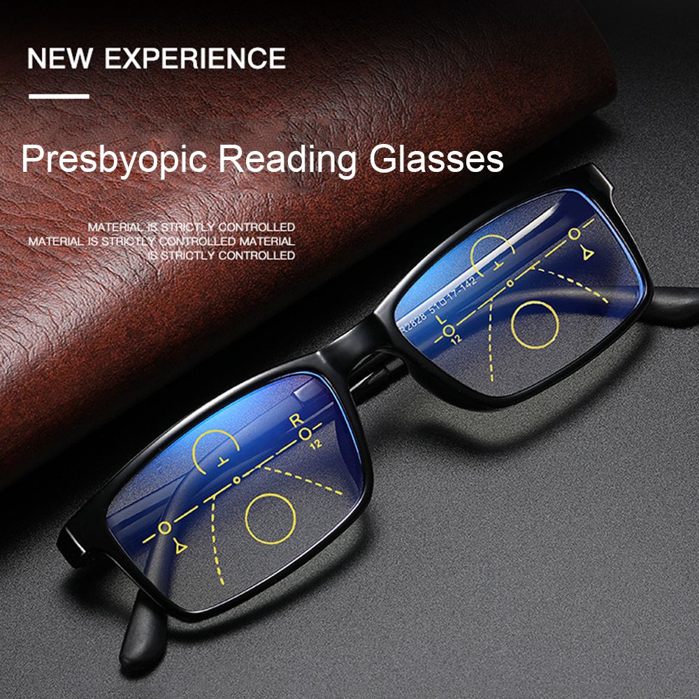 1Pc Progressive Reading Glasses Multifocal Bifocal Men Women Anti Blue Light Anti-fatigue Magnifying Presbyopic EyeGlasses