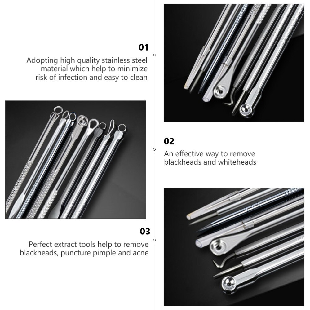 2 sets naalden mee-eter naald roestvrij staal acne pin acne pin voor gezicht doe-het-zelf thuis thuis