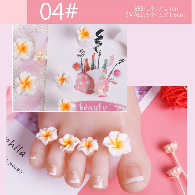 Separador de dedos de silicona suave para manicura y pedicura, herramienta artística para cuidado de los pies, 8 Uds.: Caqui oscuro