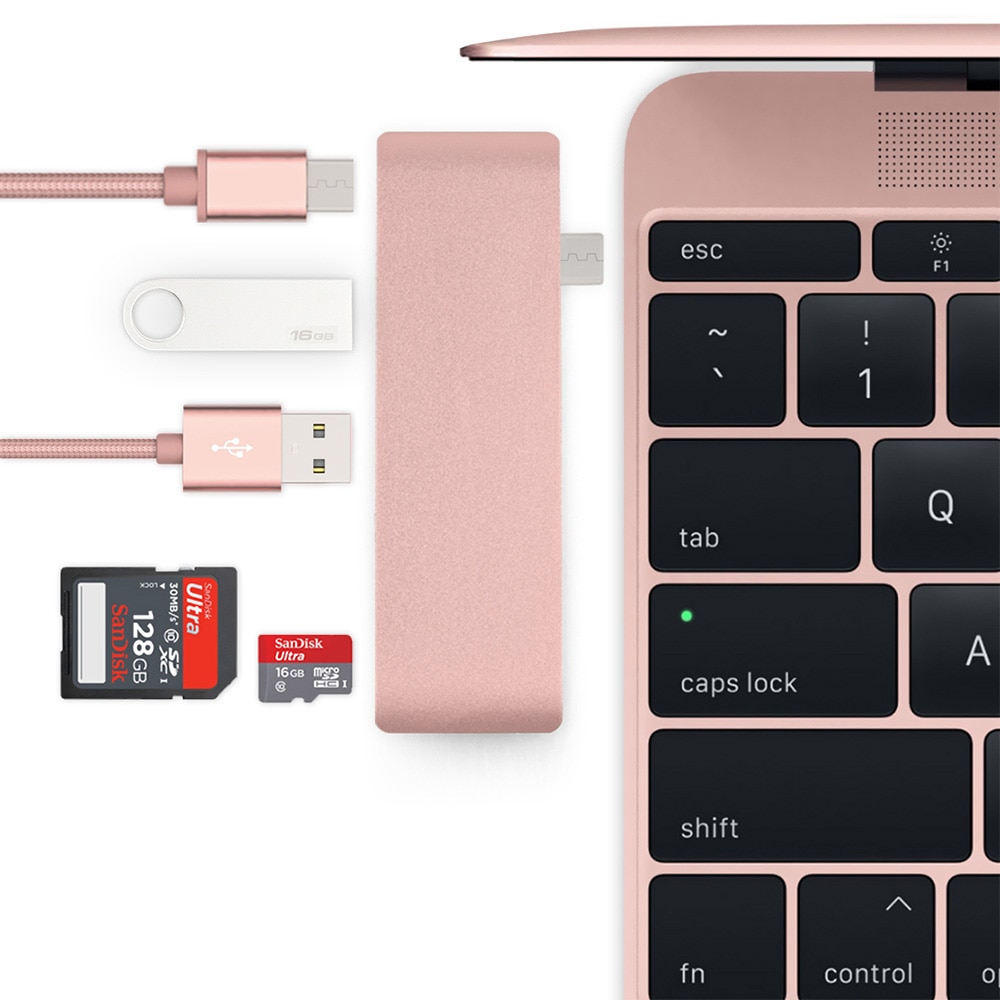 centro da USB C a TF SD lettore fessura centro 3.0 PD fulmine 3 adattatore centro USB C per MacBook nuovo pro aria 13 15 16 2020 2021 A2289 A2338