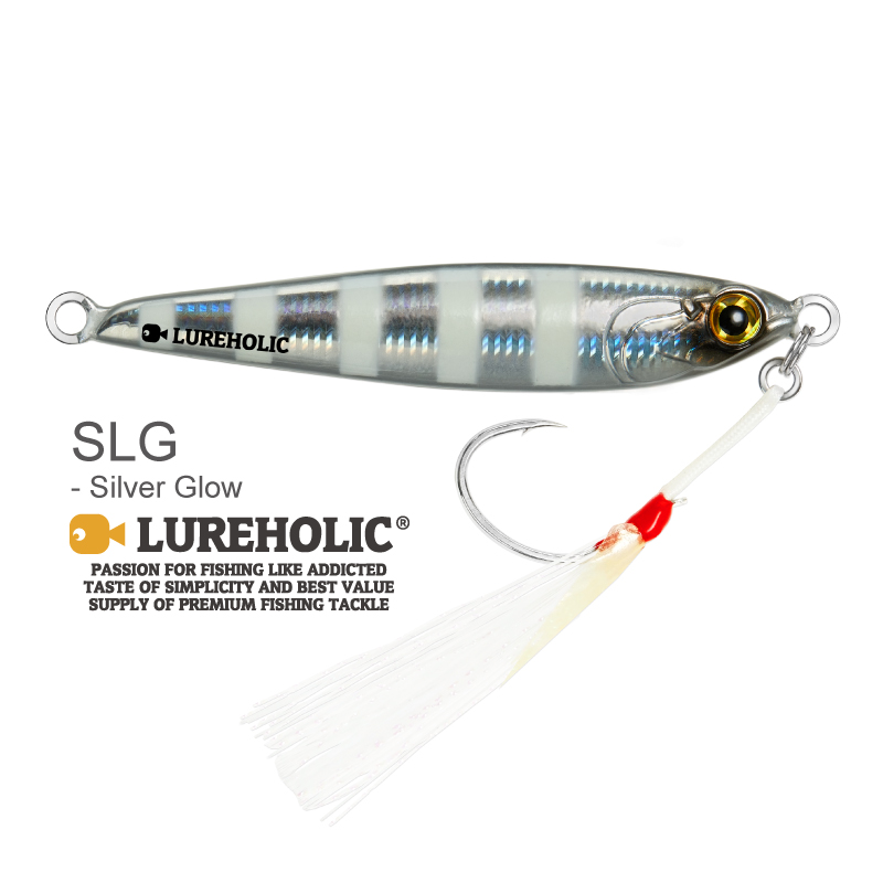 Plantilla de tungsteno Lureholic de 30g ~ 120g, cebo duro de caída lenta, plantilla de Metal de fundición larga de hundimiento rápido para señuelo Fishig con ganchos