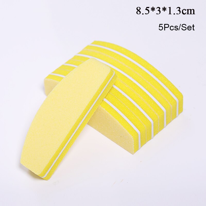 Mini lime à ongles Double face, outils pour manucure, papier de verre, outils professionnels pour Nail-Art, bricolage, bloc, ponçage, 5 pièces/1 pièces: 18