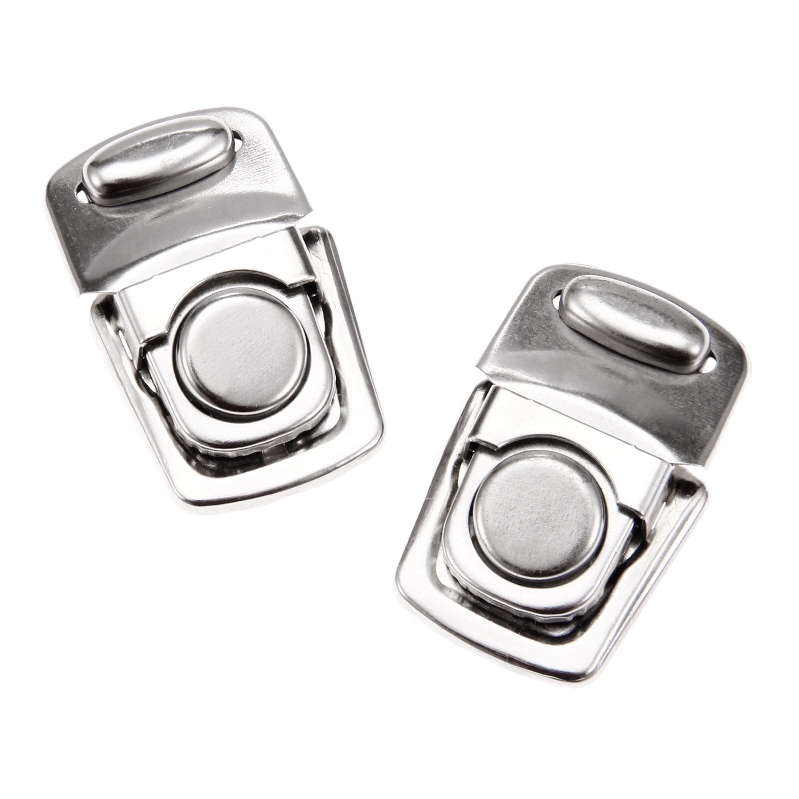 10/2Pcs Silver Bag Clasps Metal Box Lock Buckles Hasp Latch Jewelry Case Wine Boxes DIY Handmade Bags 28*45mm/1.10*1.77in