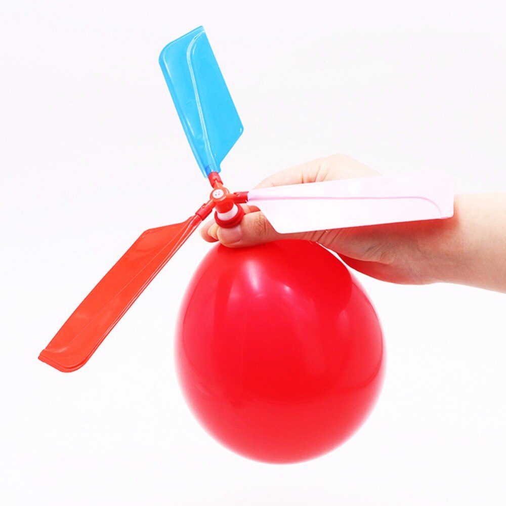 1 Pc/Pack Fasinating Interesting Manual DIY Balloon Helicopter for Children Physics & Mathematics Education