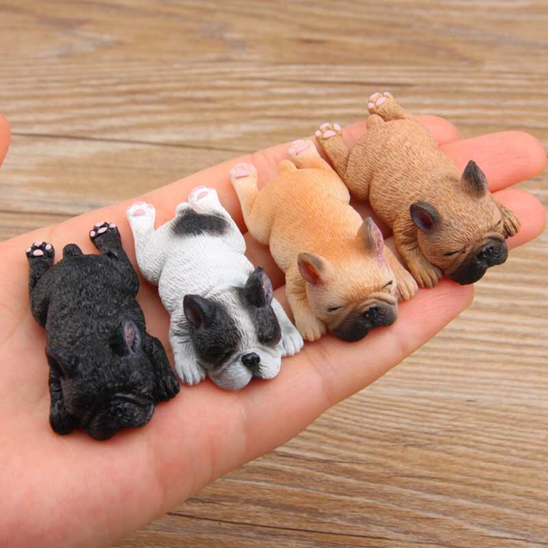 Söpö nukkuva jääkaappimagneetit eläin uninen sarja kawaii corgi koirat shiba inu pvc hahmot lelut koriste jääkaappi tahna