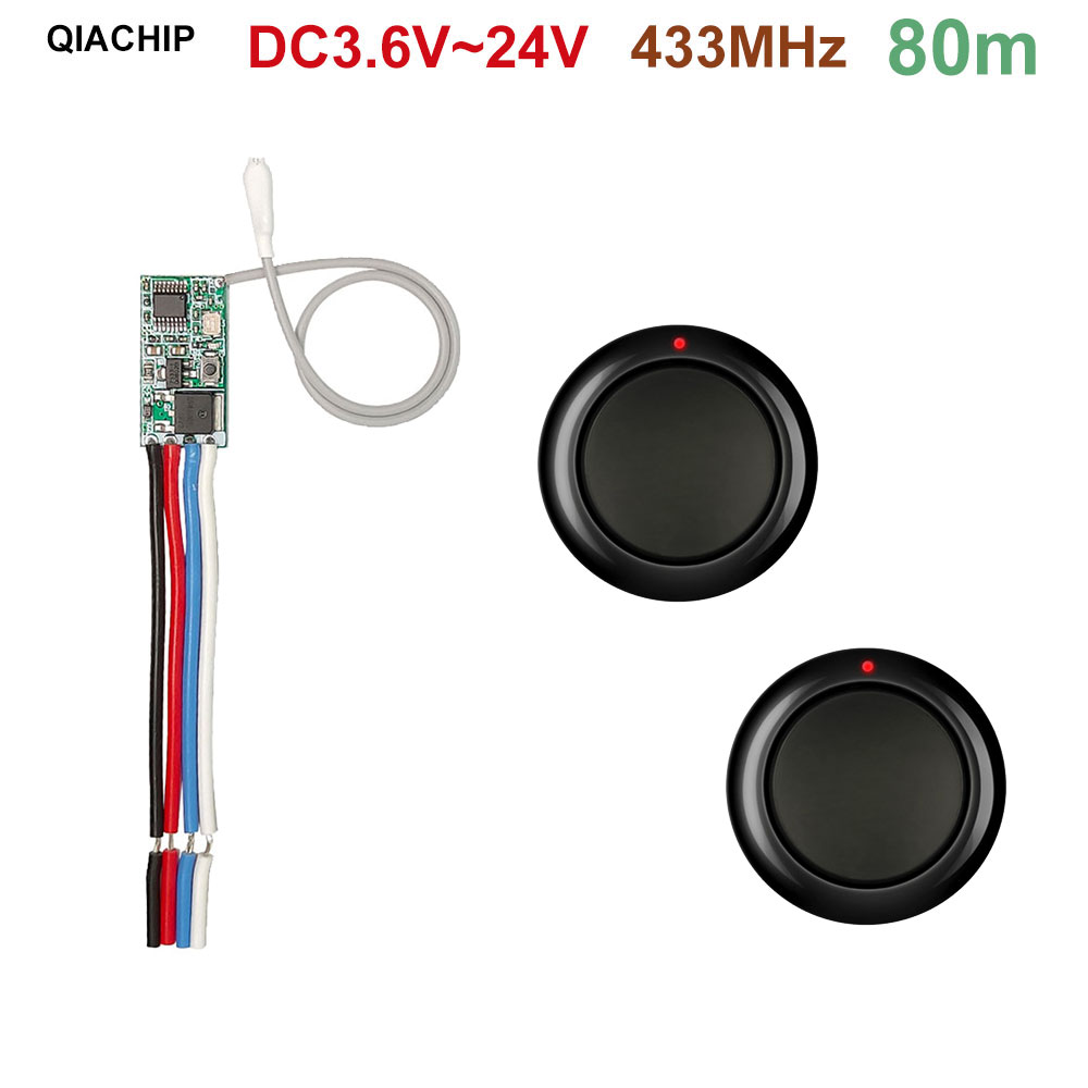 433mhz Bezprzewodowy pilot zdalnego sterowania RF DC 3.6V 5V 9V 12V 24V 1CH Mini przełącznik przekaźnika Kontroler lampy LED Mikroodbiornik Nadajnik DIY: RED
