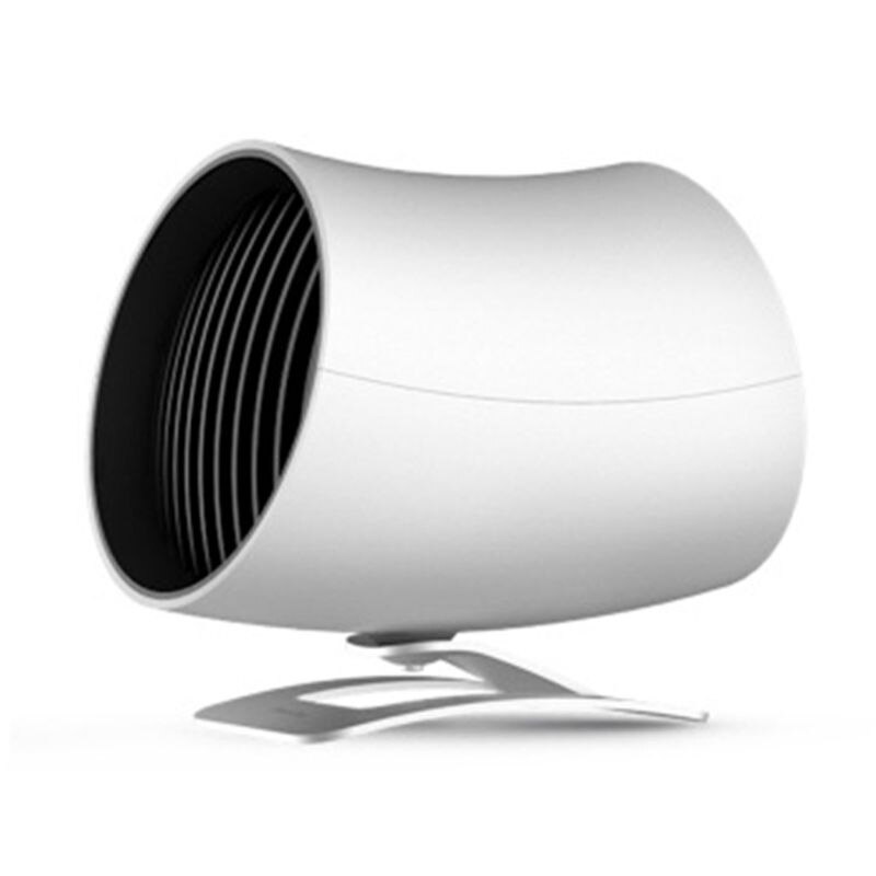 Portable cylindrique petit ventilateur de voiture muet Air circulant bureau USB Rechargeable W91F: WHITE