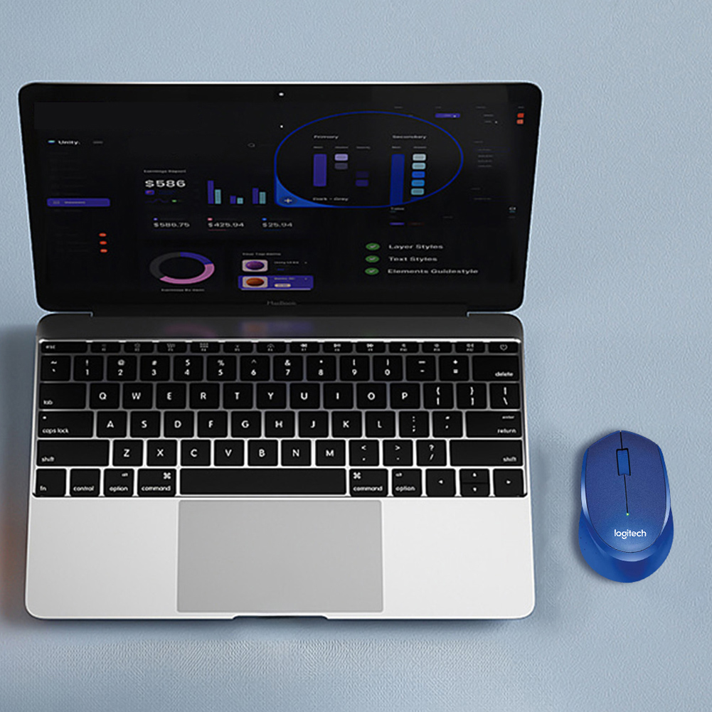 Logitech M330 Wireless Mouse 2.4G Computer Mouse 1000DPI Bluetooth Mouse Multi-mode Silent Optical Mice for PC Tablet Laptop