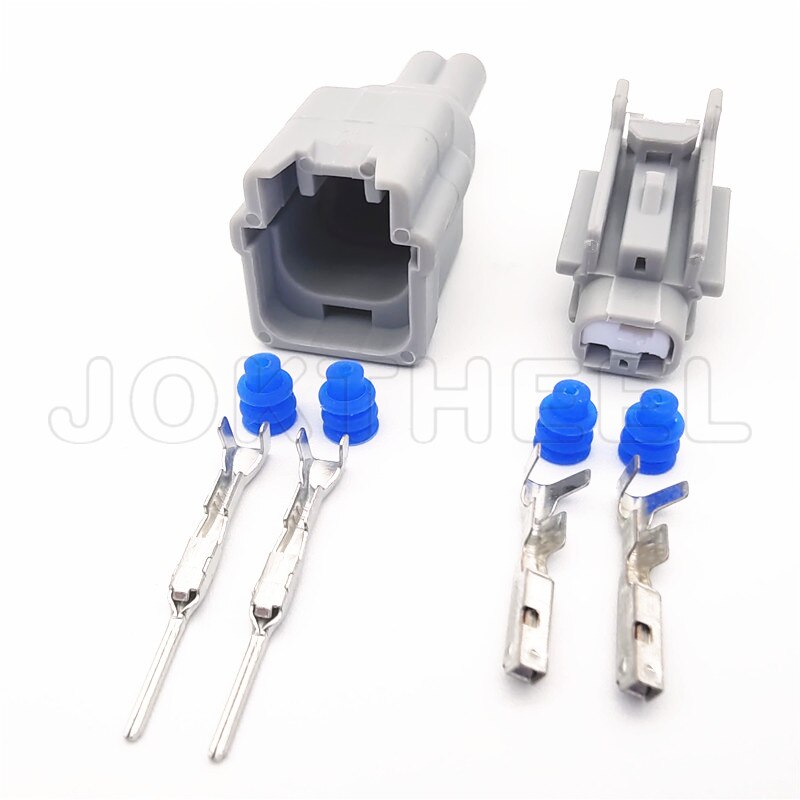 Waterdichte Auto Elektrische Connector - 2 Pin Man Vrouw Verzegelde Adapter - PA66: Mannelijke en vrouwelijke set / 20 Sets