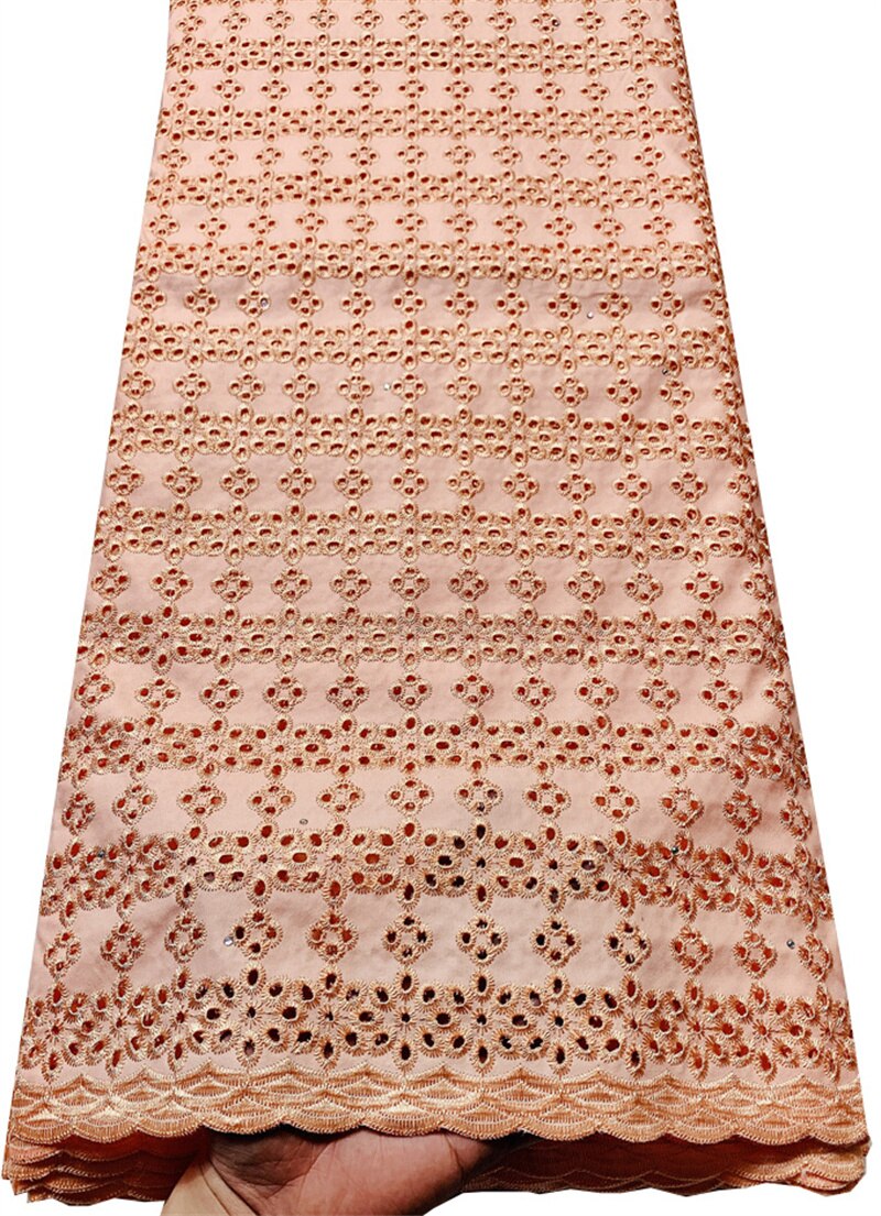 African Dry Polish Lace 2022 Fabrics Swiss Voile Lace In Switzerland Men Swiss Cotton Lace Fabric 5 Yards YLL3850: AS PIC6