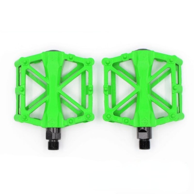 Fiets Pedaal Slijtvastheid Anti Slip Aluminium Fiets Pedal Frame Veilig Fiets Accessoires Voor Bmx Ultralichte Fiets onderdelen: Green