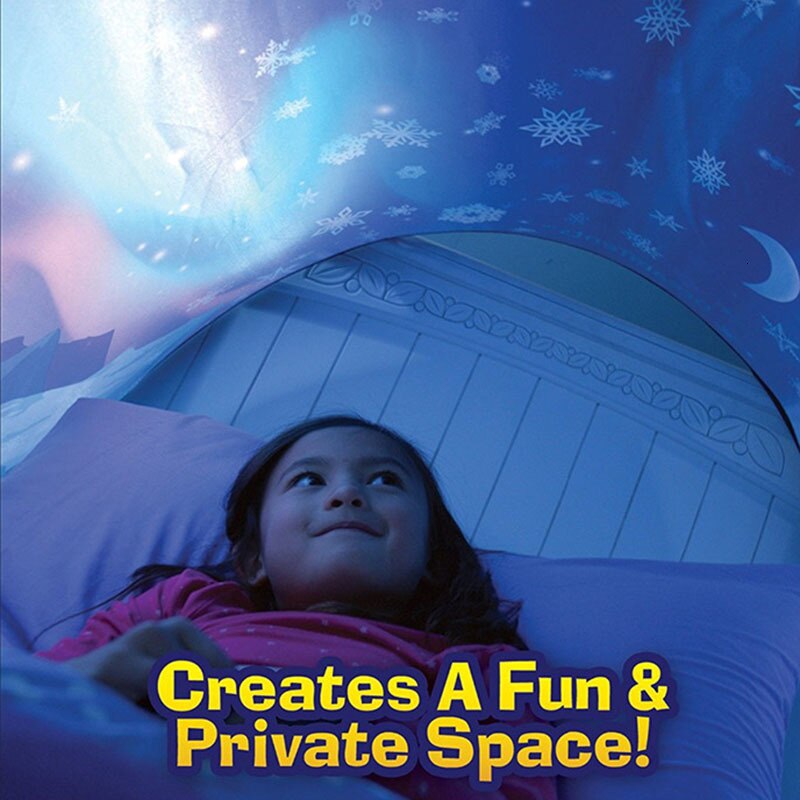 Tente de rêve pour enfants | Tente de lit Pop-up pour bébé, style fantaisie dessin animé, pliante, théâtre, neige, confortable, couchage pour bébé