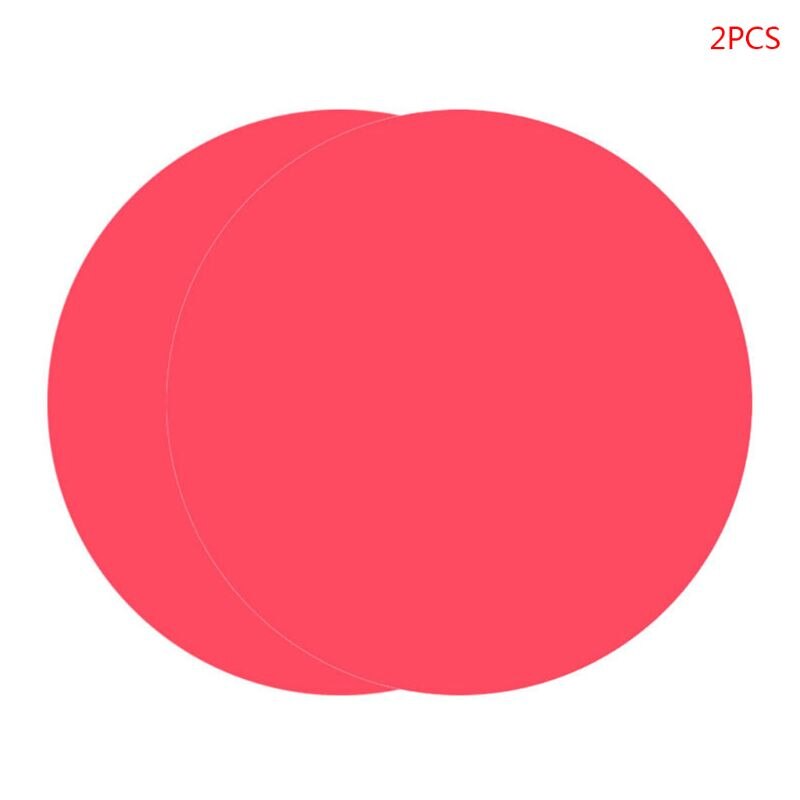 2Pcs 30cm Round Silicone Baking Mat Heat Resistant Oven Microwave Cookie Pizza Sheet Pastry Tray Kitchen Bakeware: Red