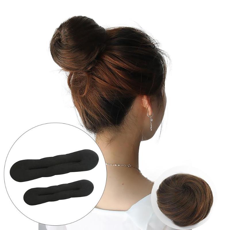 1 PC Black Hair Accessoires Voor Vrouwen Magic Hair Styling Tools Twist Haarspelden Donut Haar Schijf DIY Sponge Knot gehaktbal