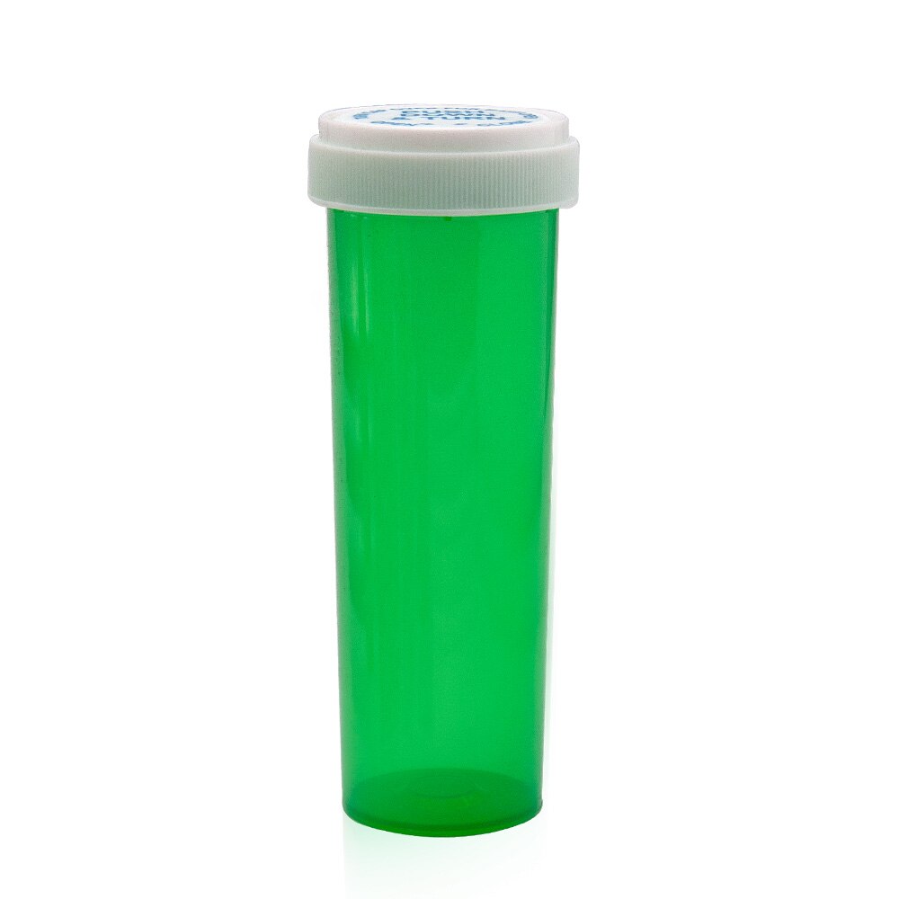 COURNOT Grootste 60Dram Push Down & Turn Flacon Container Acryl Plastic Stroage Stash Jar Pil Fles Case Box Kruid container: Green