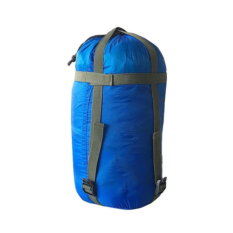 Udendørs camping sovepose kompressionstaske afslappet bomuldsopbevaringspose hængekøje  i9 h 5: Himmelblå