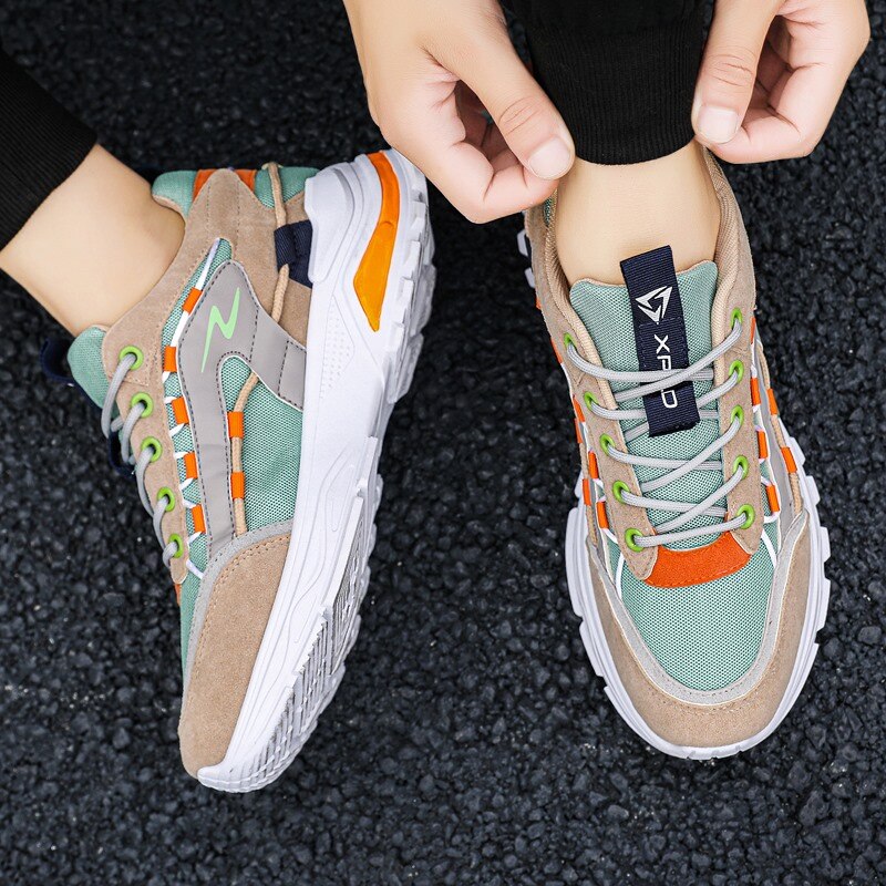 Par udendørs man sneakers letvægts casual sko til mænd åndbare herre sneakers sko trend schoenen mannen sportssko