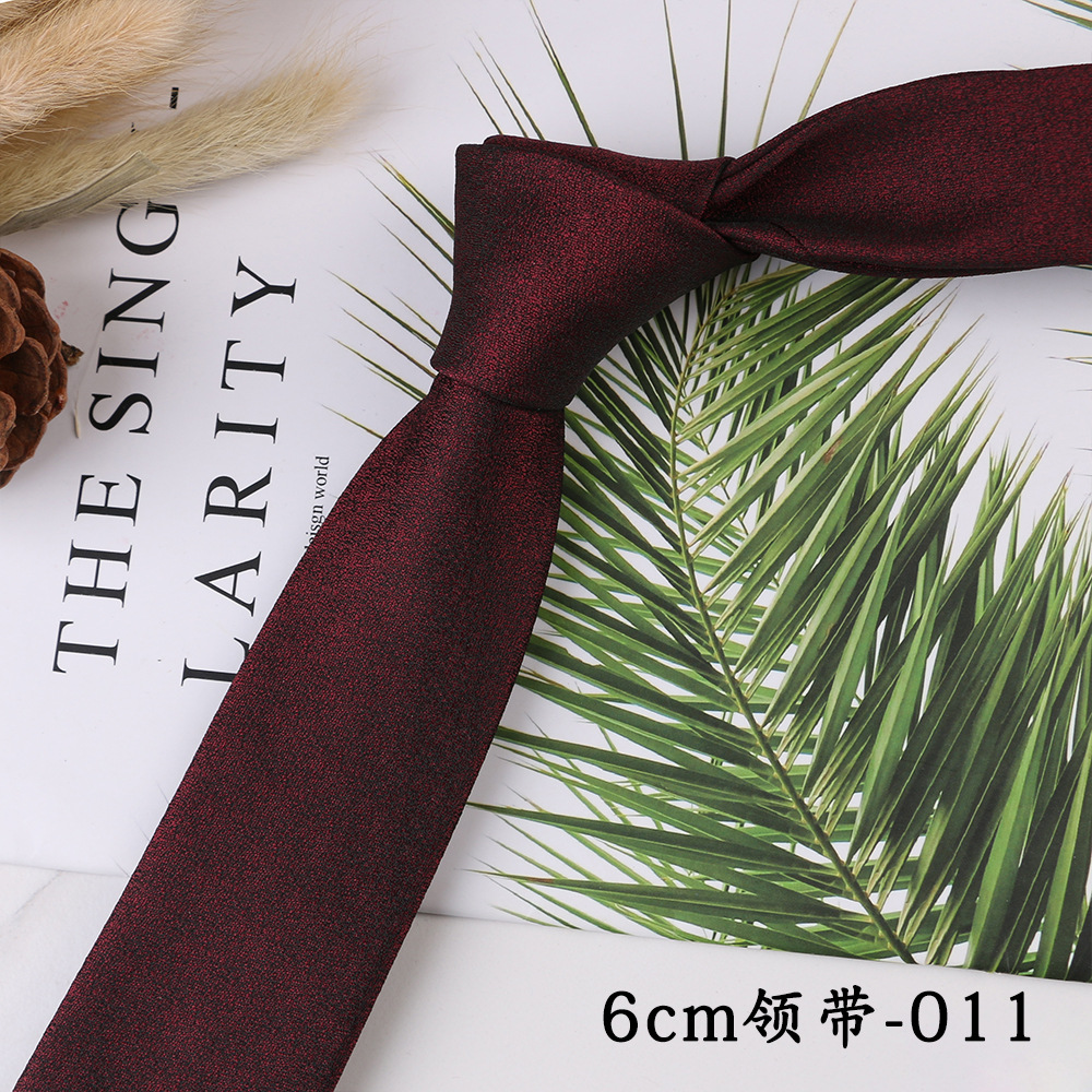 Cravatte sottili alla moda da 6 cm Cravatte classiche da uomo a righe scozzesi floreali Blu vino Cravatte da sposa Cravatte da uomo in poliestere intrecciato jacquard: Lavanda