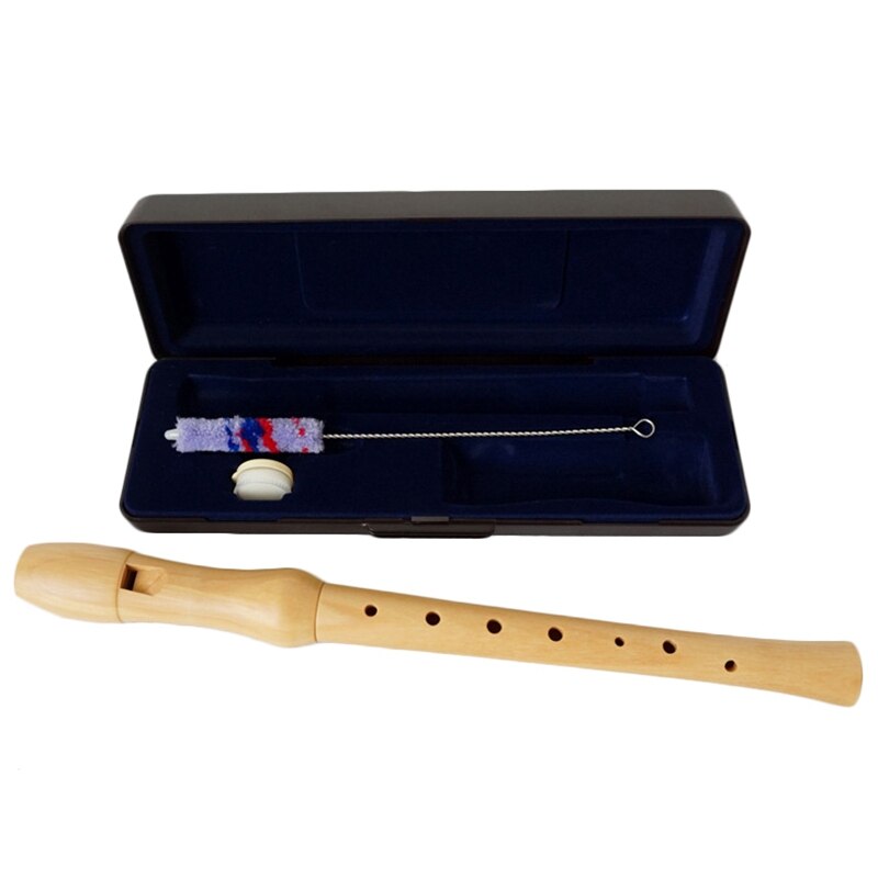 Träinspelare sopran barock 8 hål c nyckel klarinett vertikala flöjt dizi trä musikinstrument