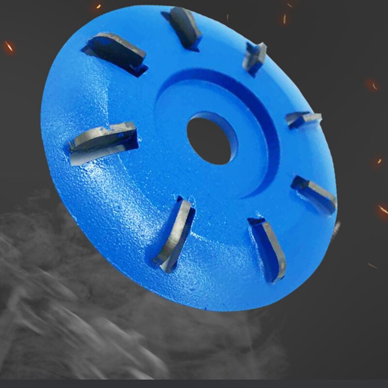 Wood Turbo Carving Disc (Curve,Blue) in 8 Teeth Angle Grinder Disc Milling Cutter Tool for Angle Grinders Attachment