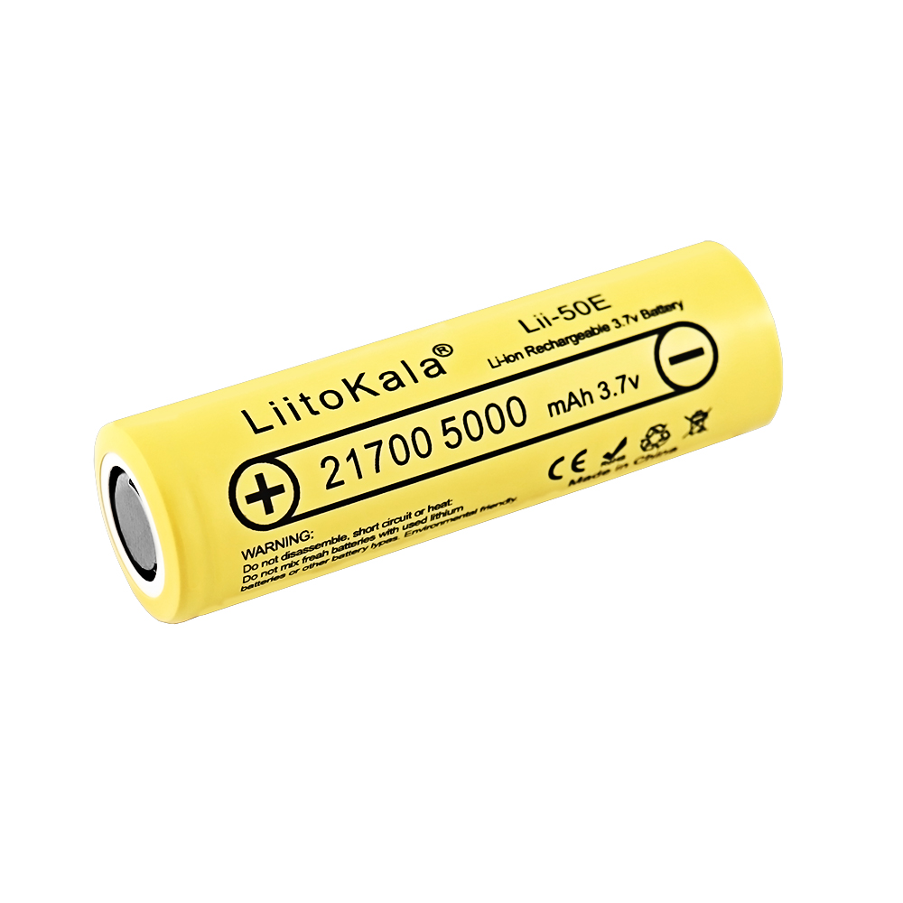 LiitoKala 21700 4800 5000mA Li-ion Battery 3.7V Discharger 35A Power battery High discharge battery E-tools battery