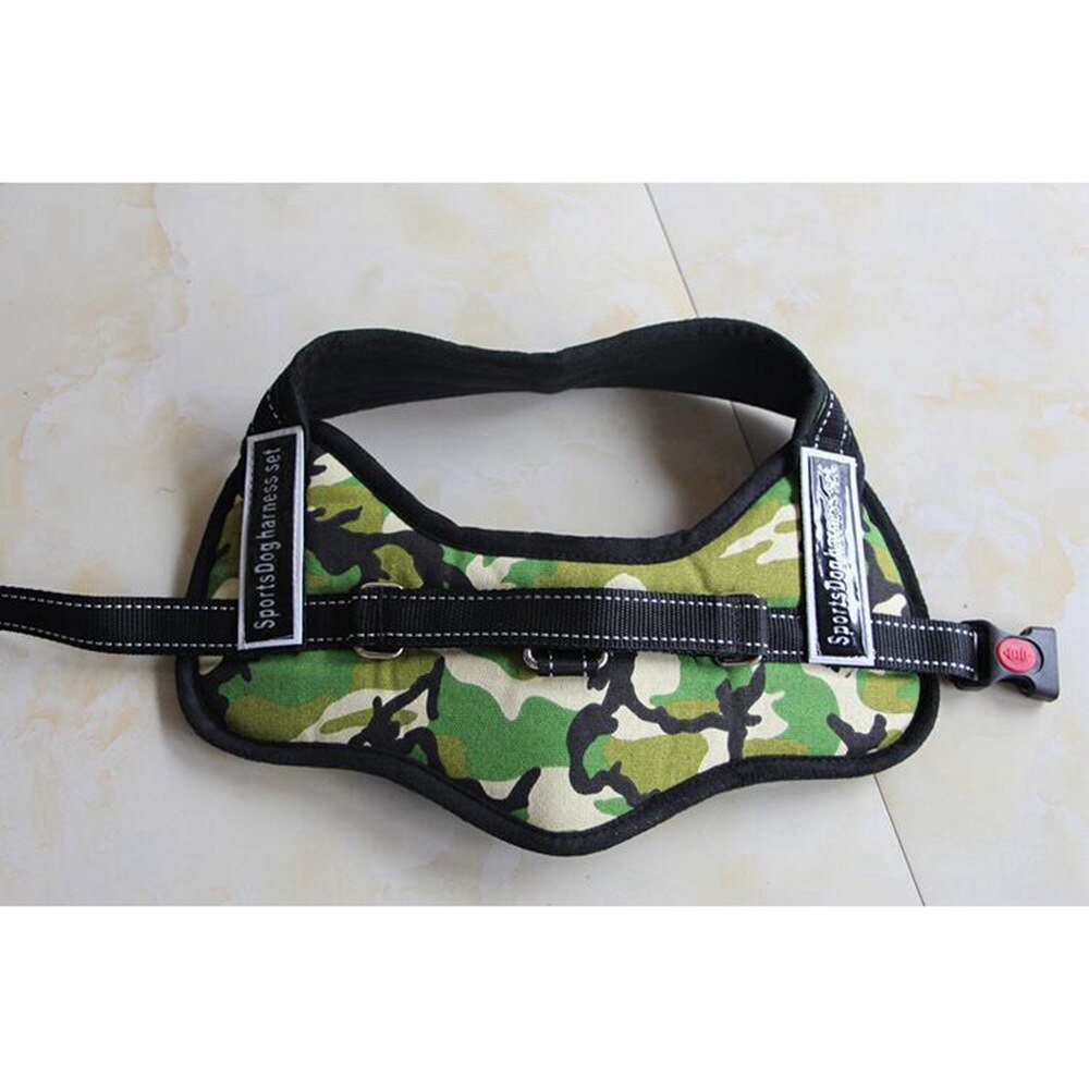 Sports Training Dog Harness Heavy Duty Pitbull Mastif K9 Labrador Siberian Husky: Camouflage / Chest for 65-82cm