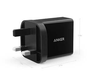 Quick Charge 3.0, Anker 18W USB Wall Charger UK/EU Plug (Quick Charge 2.0 Compatible) PowerPort+ 1 for iPhone iPad LG HTC etc: UK