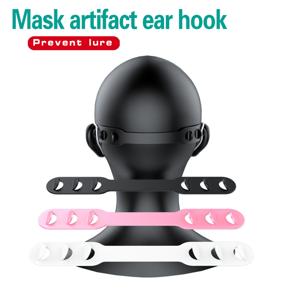 Mask Extension Hook 3 Levels Adjustable Anti-slip Ear Mask Grips Rubber Face Mask Extend Hook Retainer Clip for Earloop Mask