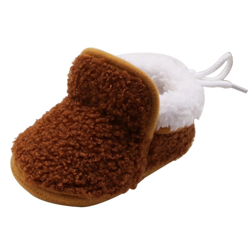 Inverno do bebê meninos meninas sapatos de inverno crianças sapatos quentes meninas bebê botas de pano menino: C / 7-12 meses