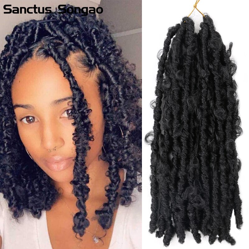 Styles Crochet Hair Distressed Butterfly Locs Braiding Hair freetress water wave crochet hair Butterfly Curly Faux Locs