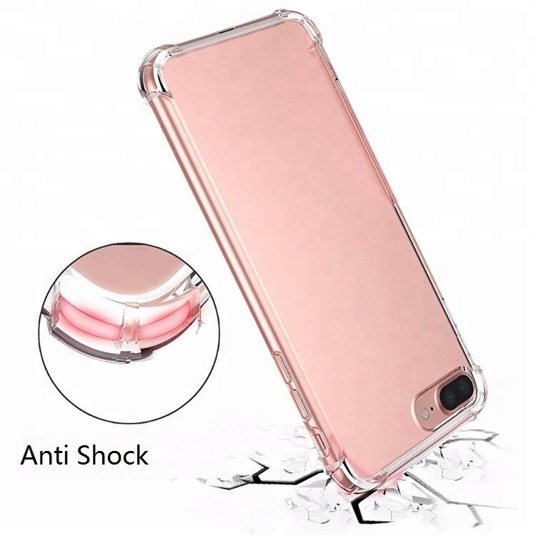 Transparent Clear Soft TPU Shockproof Mobile Phone Cover For iPhone X Case