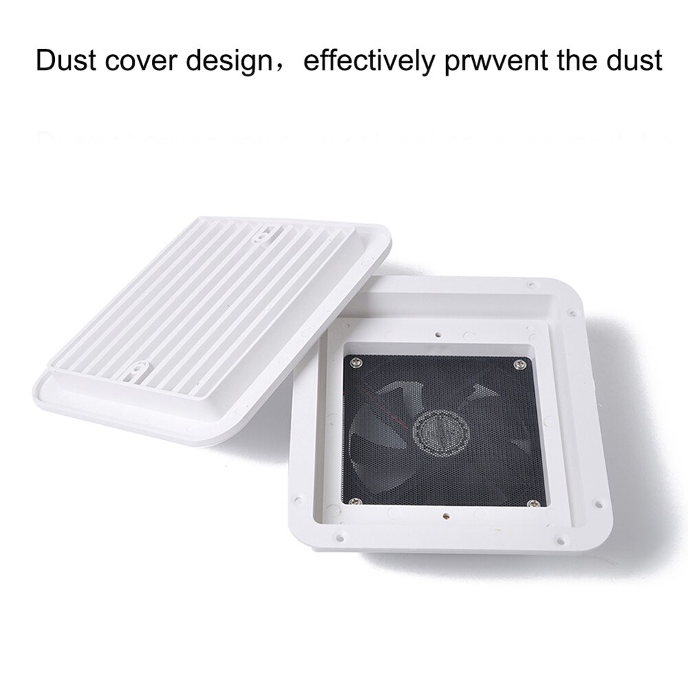 Exhaust Ventilation Fan Side Air Vent Caravan Motorhome RV Camper Van White Fan Ventilation Kitchen Bathroom Toilet Small Air