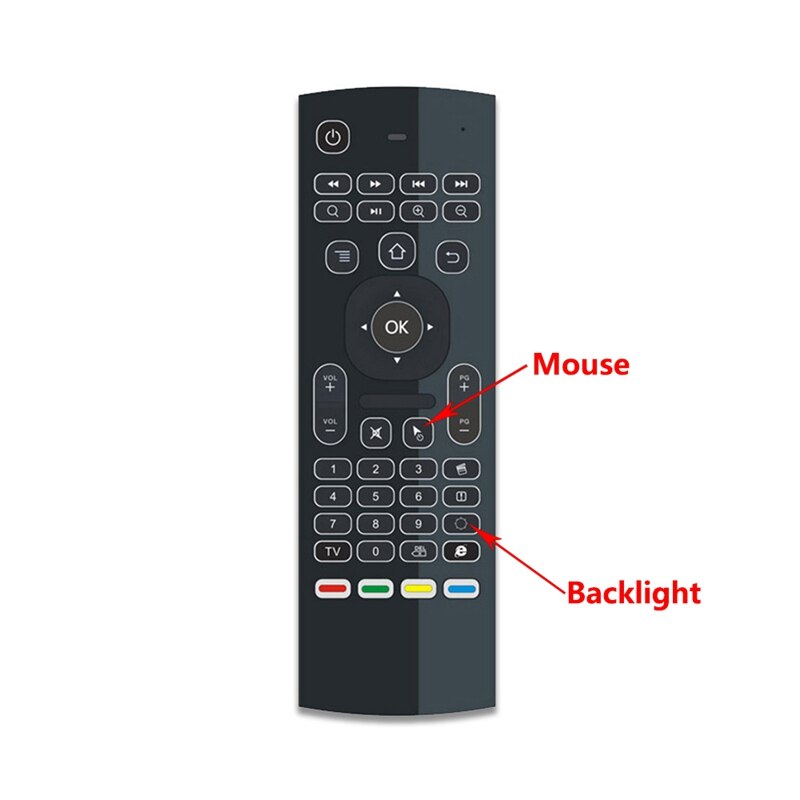 MX3 Backlit Air Mouse Smart Remote Control 2.4G RF Wireless Keyboard for TV Box Android X96 Mini KM9 A95X H96 MAX