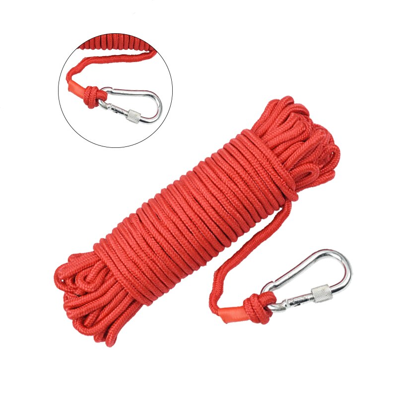 Corde statique de sécurité pour évasion, 4mm/6mm, corde de sécurité anti-feu, mur d&#39;arbre, escalade, sols, corde plus forte avec aimant de récupération