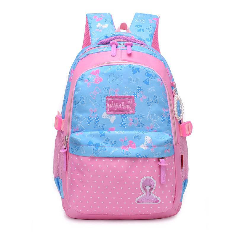 Schule Tasche Teenager Schule Rucksack Mädchen Rucksack Schule Taschen Für Grundschule Schüler: Blue