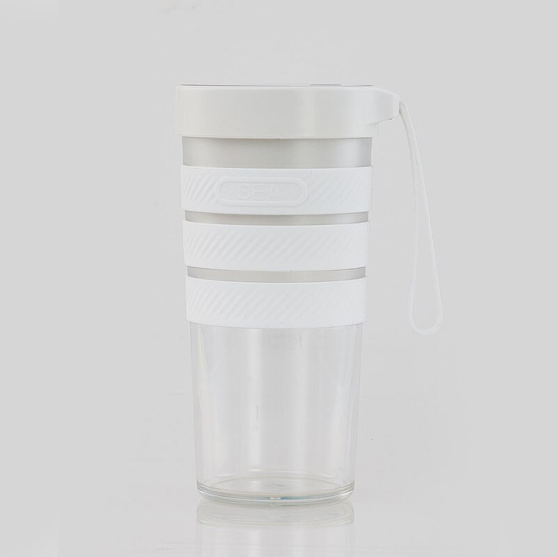 Household Portable Fruit DIY Juicer Cup Kitchen Tools USB Rechargeable Mini Electric Smoothie Milkshake Blender Juice Machine: white