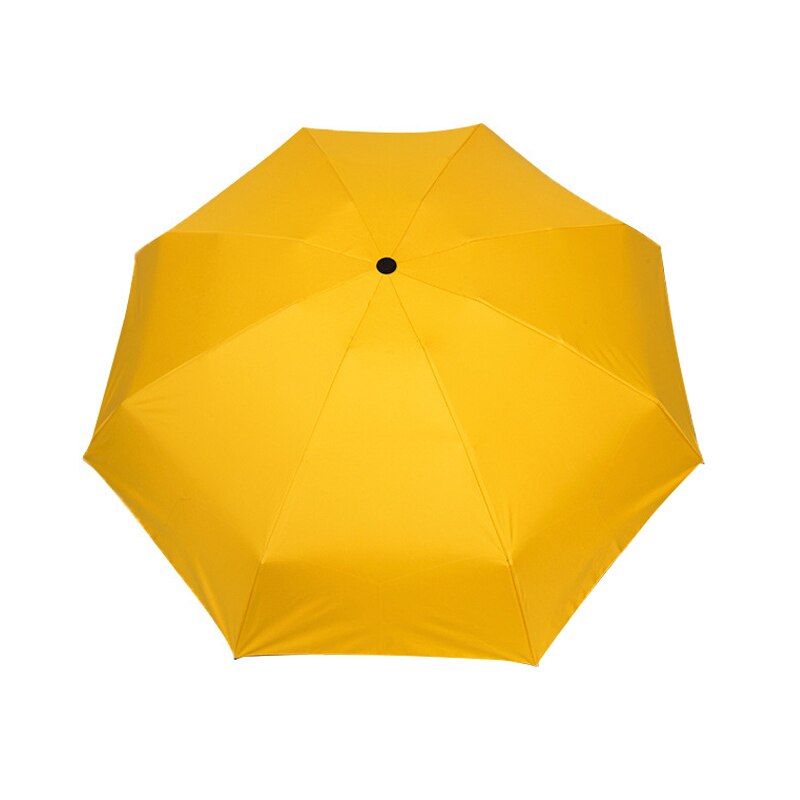 Kleine Zon Regen Paraplu Vijf Opvouwbare Leuke Anti Uv Paraplu Kids Strand Parasol Winddicht Paraplu AC889: Yellow