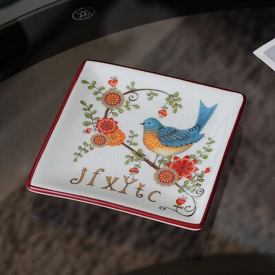 Keramiek &amp; Porselein Zeepbakjes/Lade Douche Case Hotel Huishoudelijke Container Opbergdoos Vierkante Vorm Bad Accessoires Clean Tool: Style 2