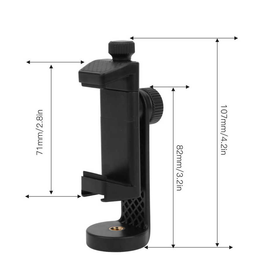 Ulanzi ST-17 Smartphone Clip Mount Houder 360 Graden Rotatie Verticale Schieten Telefoon Statief Met Koud Schoen 1/4in schroef