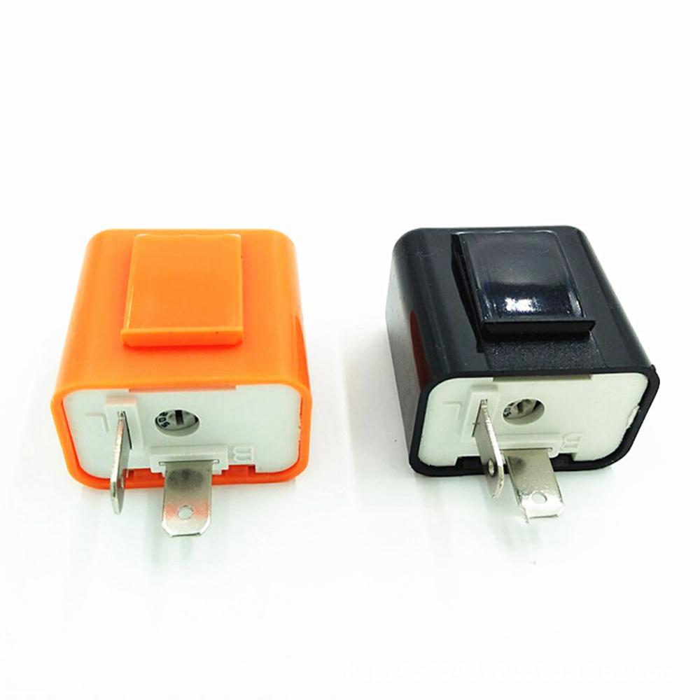 2Pin Car Motorcycle LED Flasher Relay 12V Universal Electronic Adjustable Freauency LED Turn Signal Light Blinker Flasher Relay