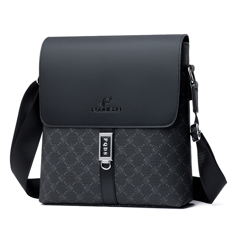 printed men's PU leather briefcase shoulder bags crossbody bags bolsos para hombre bag for man sling bag сумка