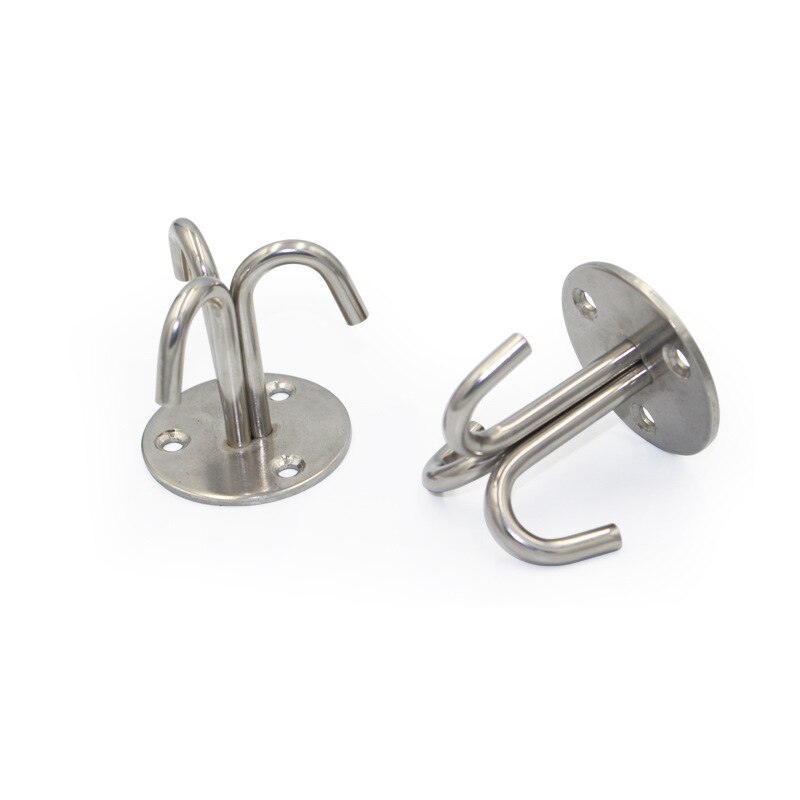 Stainless Steel Three Claws Ceiling Hook Fixed U Type Hook Hanging Seat Chandelier Tools Wall Install Home Furniture Hardware