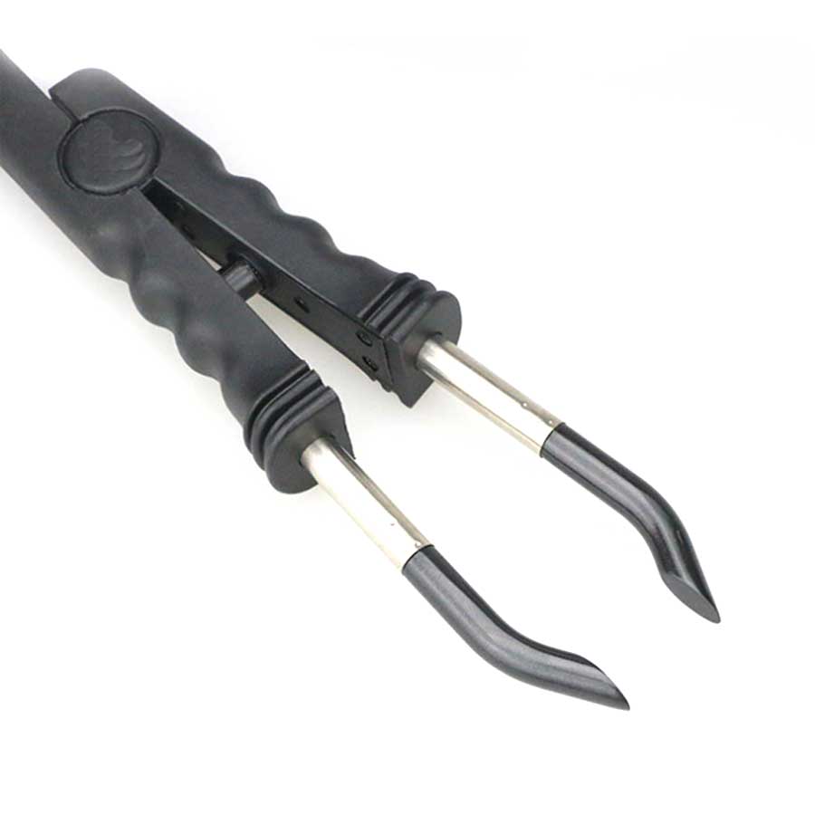 salon hair extension iron keratin bonding tools fusion heat connector machine constant temperature glue connector: black uk plug