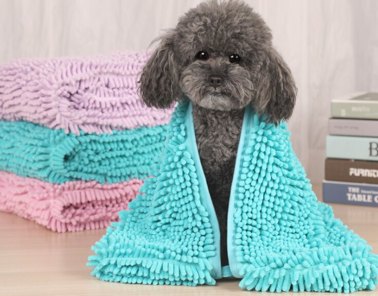 Pet Towel - Quick Water Absorption - Polyester - Dog Grooming Supplies
