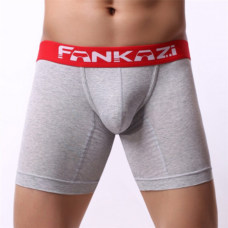 Long Boxers Men&#39;s Boxer for Men Cotton Soft Breathable Mens Underwear Men Boxershorts Male U-convex Panties