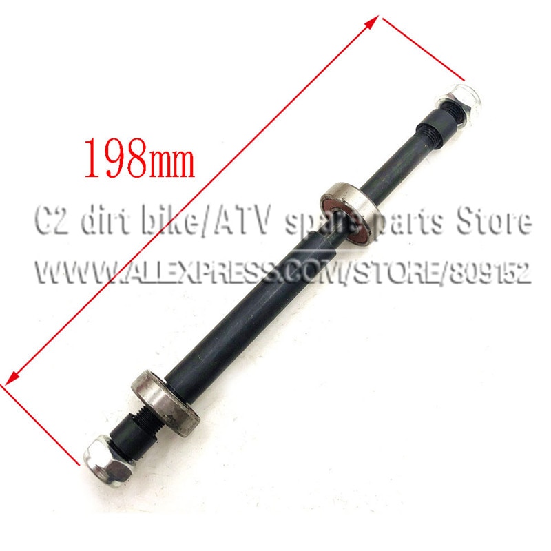 Eje de rueda delantera o trasera, 10MM, para Mini Moto de 47cc, 49cc, Dirt Pocket, Mini moto Kayo KXD